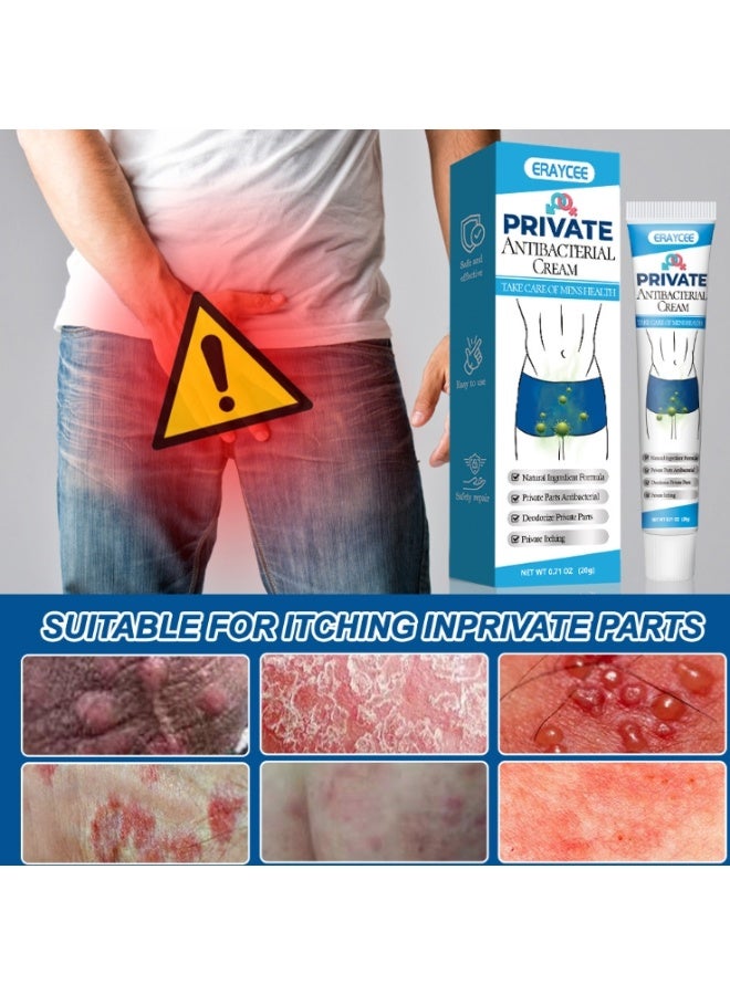 إيرايسي كريم لعلاج الحكة، 20 غرام، مرهم للعناية بالرجال، كريم مضاد للبكتيريا للمناطق الحساسة، كريمات لعلاج حكة المناطق الحساسة للرجال، مضاد لحكة الجلد - Image 2